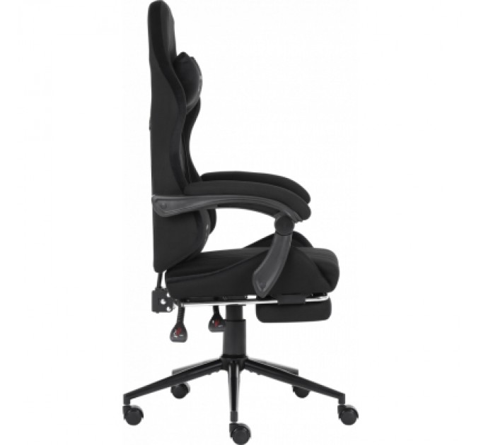 GT Racer Крісло ігрове GT Racer X-2324 Black Suede (X-2324 Fabric Black Suede)