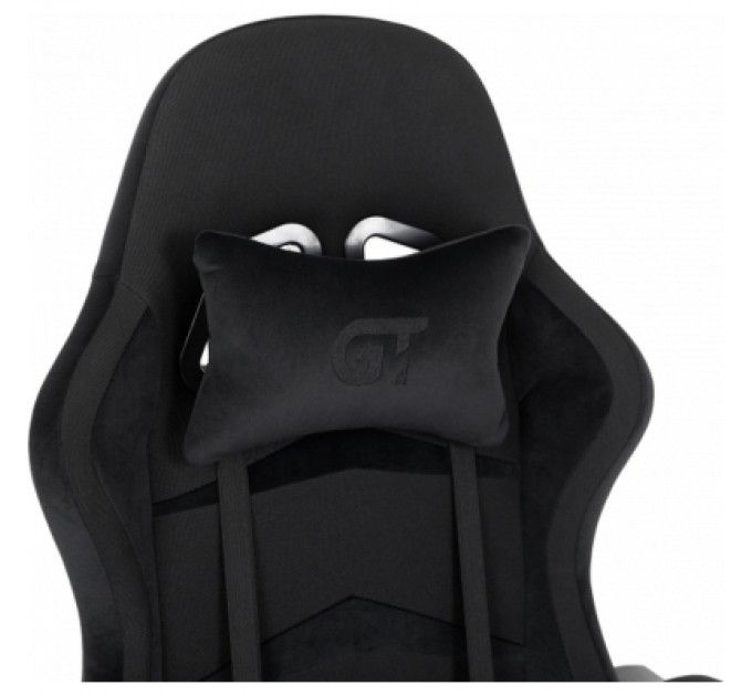 GT Racer Крісло ігрове GT Racer X-2324 Black Suede (X-2324 Fabric Black Suede)