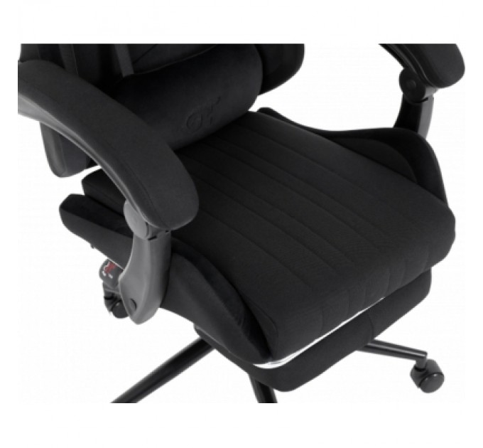 GT Racer Крісло ігрове GT Racer X-2324 Black Suede (X-2324 Fabric Black Suede)