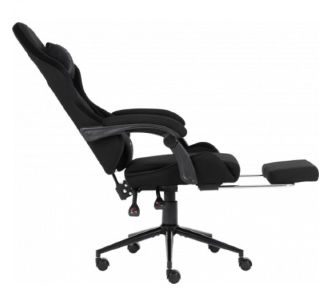 GT Racer Крісло ігрове GT Racer X-2324 Black Suede (X-2324 Fabric Black Suede)