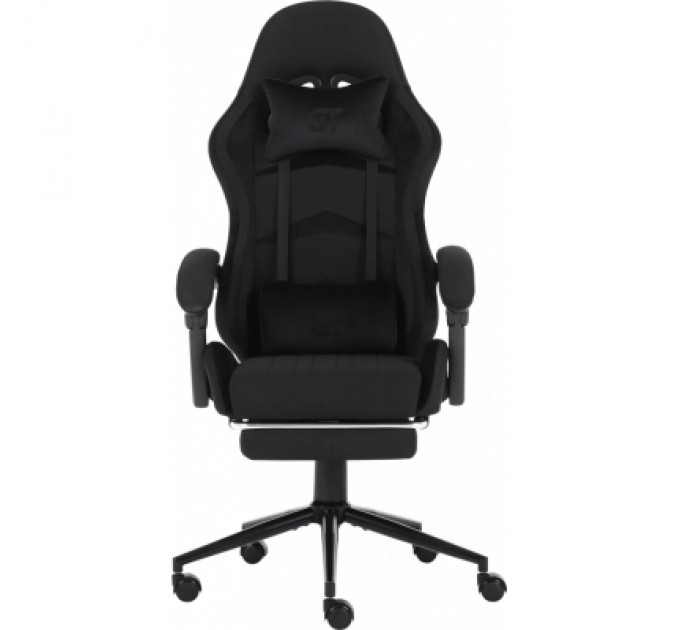 GT Racer Крісло ігрове GT Racer X-2324 Black Suede (X-2324 Fabric Black Suede)