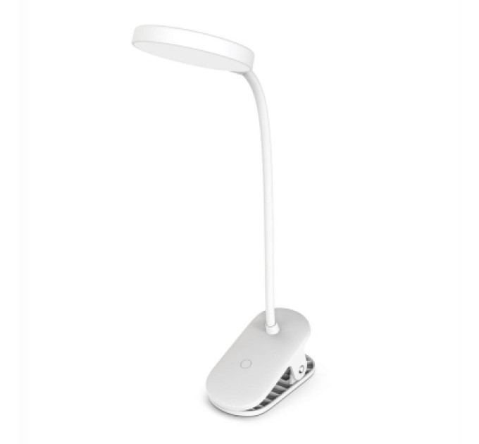 ColorWay Настільна лампа ColorWay Flexible & Clip 2, 3.5W, battery 1800 mAh (CW-DL10FCB-W)