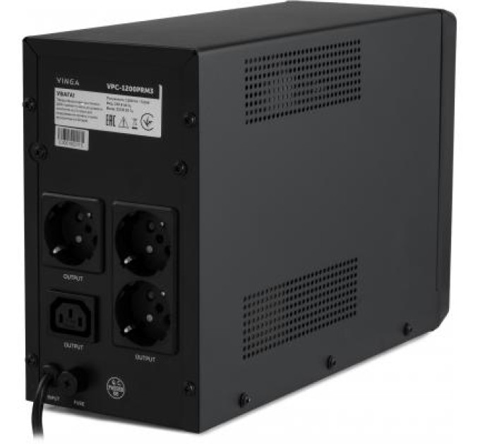 Vinga Пристрій безперебійного живлення Vinga LED 1200VA ( VPC-1200PRM3 ) (VPC-1200PRM3)
