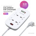 ColorWay Мережевий фільтр живлення ColorWay 4 розетки/4USB White 1.8м (1QC3.0 + 3 AUTO ID) (CW-CHU44QW)