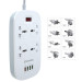 ColorWay Мережевий фільтр живлення ColorWay 4 розетки/4USB White 1.8м (1QC3.0 + 3 AUTO ID) (CW-CHU44QW)