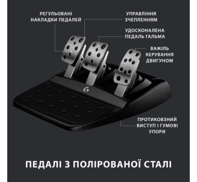Logitech Кермо Logitech G923 Racing Wheel and Pedals for PS4 and PC (941-000149)