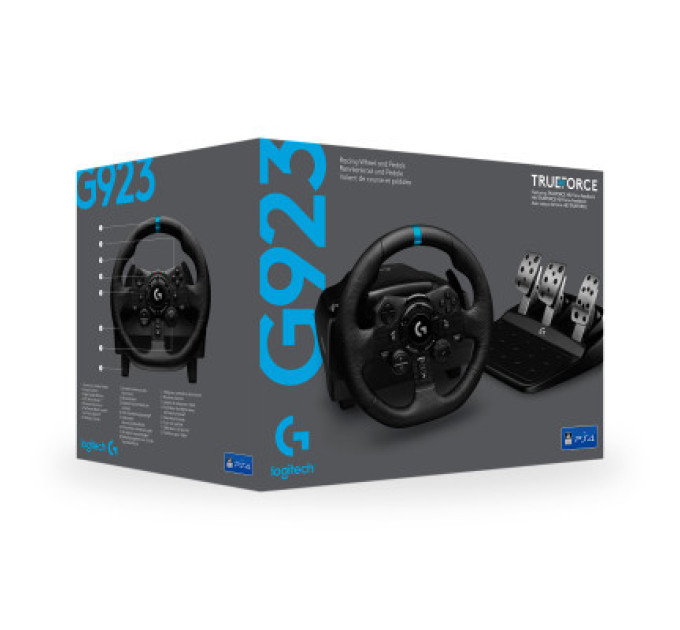 Logitech Кермо Logitech G923 Racing Wheel and Pedals for PS4 and PC (941-000149)
