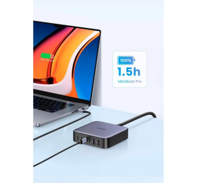 Ugreen Зарядний пристрій Ugreen 6xUSB 200W (4хUSB-C+2xUSB-A) Gan CD271 (40914)
