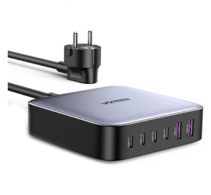 Ugreen Зарядний пристрій Ugreen 6xUSB 200W (4хUSB-C+2xUSB-A) Gan CD271 (40914)
