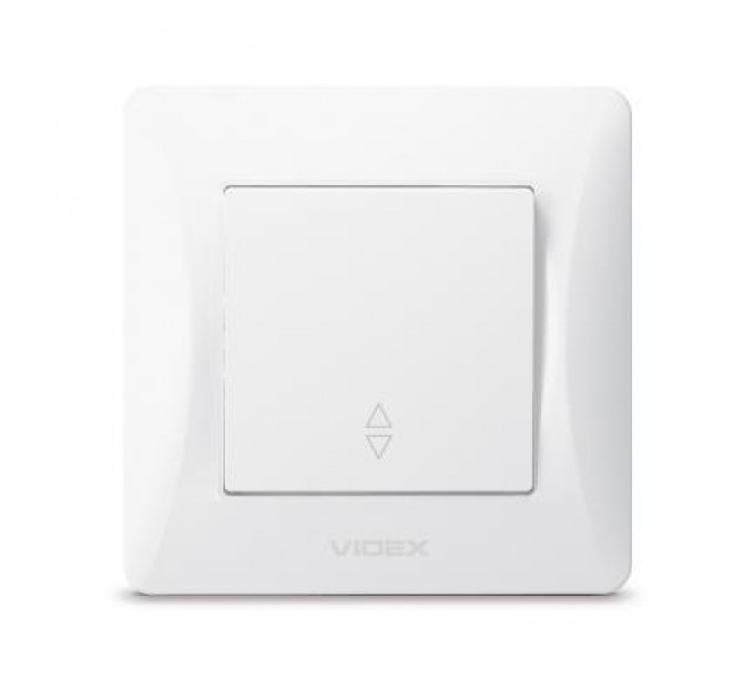 Videx Перемикач Videx BINERA 1кл прохідний білий (VF-BNSW1P-W)