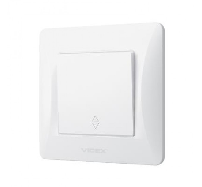 Videx Перемикач Videx BINERA 1кл прохідний білий (VF-BNSW1P-W)