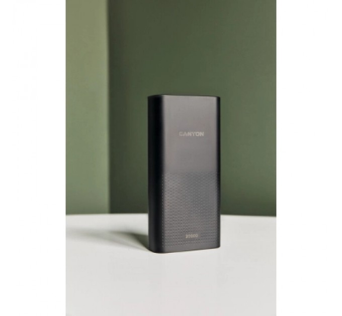 Canyon Батарея універсальна Canyon 20000mAh, Input 5V/2A, Output 5V/2.1A(Max), Black (CNE-CPB2001B)