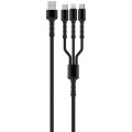 ColorWay Дата кабель USB 2.0 AM to Lightning + Micro 5P + Type-C 4.0A (20W) ColorWay (CW-CBU3003-GR)