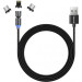 ColorWay Дата кабель USB 2.0 AM to Lightning + Micro 5P + Type-C 1.0m Magnetic Ro ColorWay (CW-CBUU037-BK)