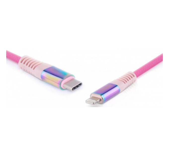 REAL-EL Дата кабель USB-C to Lightning 1.0m MFI Rainbow REAL-EL (EL123500054)
