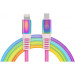 REAL-EL Дата кабель USB-C to Lightning 1.0m MFI Rainbow REAL-EL (EL123500054)