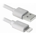 REAL-EL Дата кабель USB 2.0 AM to Lightning 1.0m MFI TPE White REAL-EL (EL123500055)