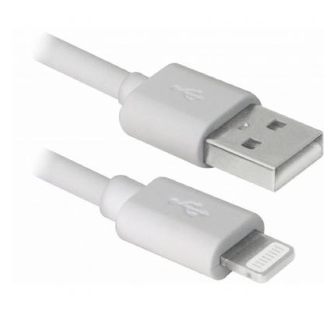 REAL-EL Дата кабель USB 2.0 AM to Lightning 1.0m MFI TPE White REAL-EL (EL123500055)