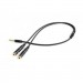 Cablexpert Кабель мультимедійний Jack 3.5mm M to 2 x Jack 3.5mm F (4pin) Cablexpert (CCA-417M)