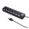 Gembird Концентратор 7 port USB 2.0 Gembird (UHB-U2P7-03)