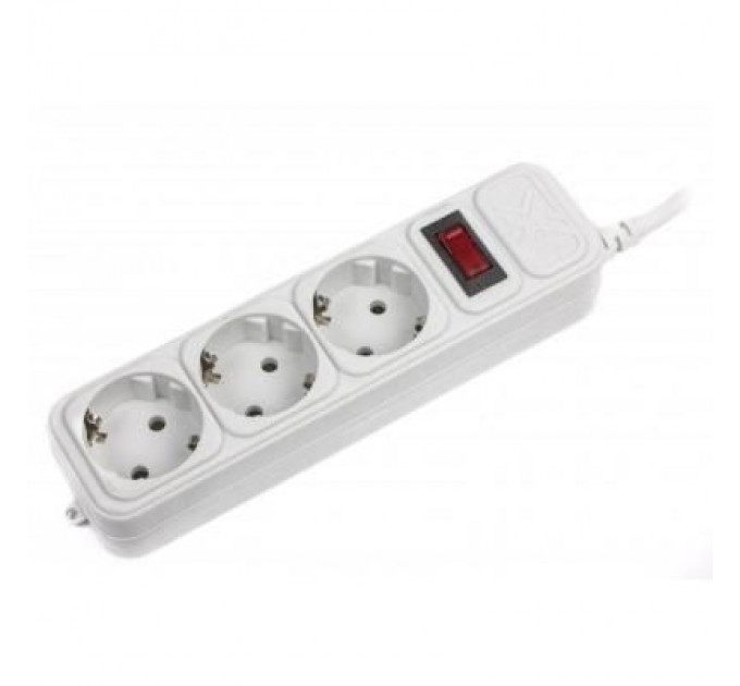 Maxxter Мережевий фільтр живлення Maxxter SPM3-G-10G серый 3 м кабель, 3 розетки (SPM3-G-10G)