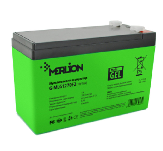Merlion Батарея до ДБЖ Merlion 12V - 7.0 Ah (G-MLG1270F2)