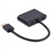 Cablexpert Перехідник Cablexpert HDMI to HDMI/VGA+audio 3.5mm (A-HDMIM-HDMIFVGAF-01)