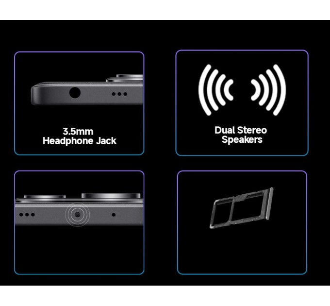 Xiaomi Смартфон Xiaomi Redmi Note 14 5G 8/256GB Midnight Black; 6.67" (2400х1080) AMOLED / MediaTek Dimensity 7025 Ultra / ОЗУ 8 ГБ / 256 ГБ встроенной + microSD до 1 ТБ / камера 108+8+2 Мп + 20 Мп / 5G / Bluetooth, Wi-Fi, NFC / GPS, Galileo, Glonass