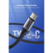 Ugreen Дата кабель USB 2.0 AM to Type-C 1.5m US288 Aluminum Braid (Black) Ugreen (60127)
