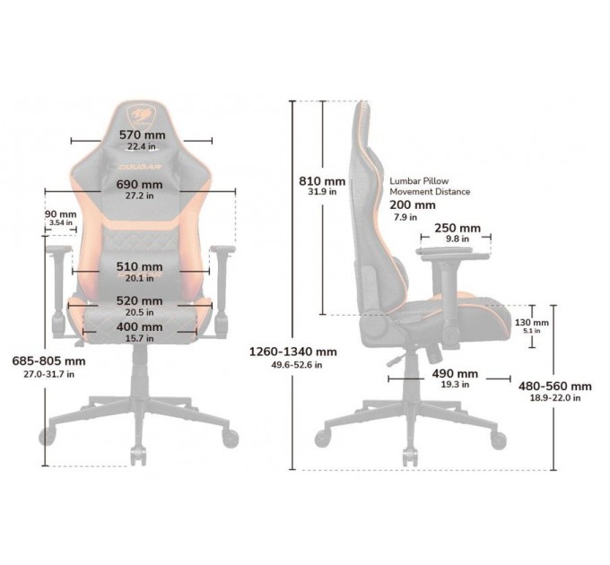 Cougar Крісло для геймерів Cougar Armor One V2 F