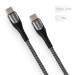 ColorWay Дата кабель USB-C to USB-C 1.0m PD Fast Charging 65W 3А grey ColorWay (CW-CBPDCC040-GR)