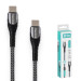 ColorWay Дата кабель USB-C to USB-C 2.0m PD Fast Charging 65W 3A grey ColorWay (CW-CBPDCC039-GR)