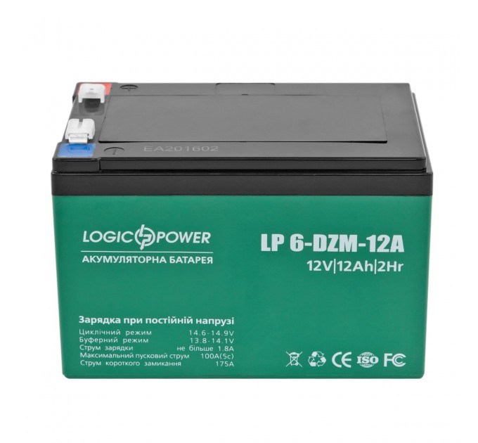LogicPower Акумуляторна батарея LogicPower LP 12V 12AH (6-DZM-12) AGM