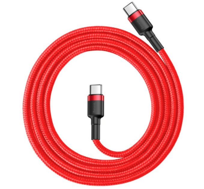 Baseus Дата кабель USB-C to USB-C 1.0m USB 3.1 3A red Baseus (CATKLF-G09)