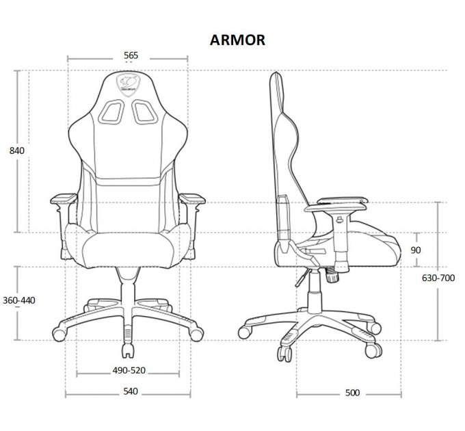 Cougar Крісло для геймерів Cougar Armor Black-Orange