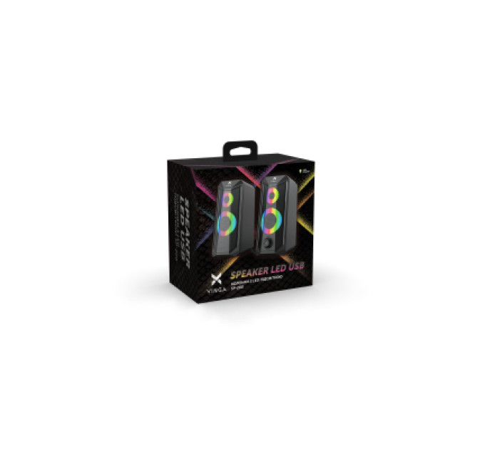 Vinga Акустична система Vinga SP-200 LED USB Black