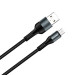 ColorWay Дата кабель USB 2.0 AM to Micro 5P 1.0m nylon black ColorWay (CW-CBUM045-BK)