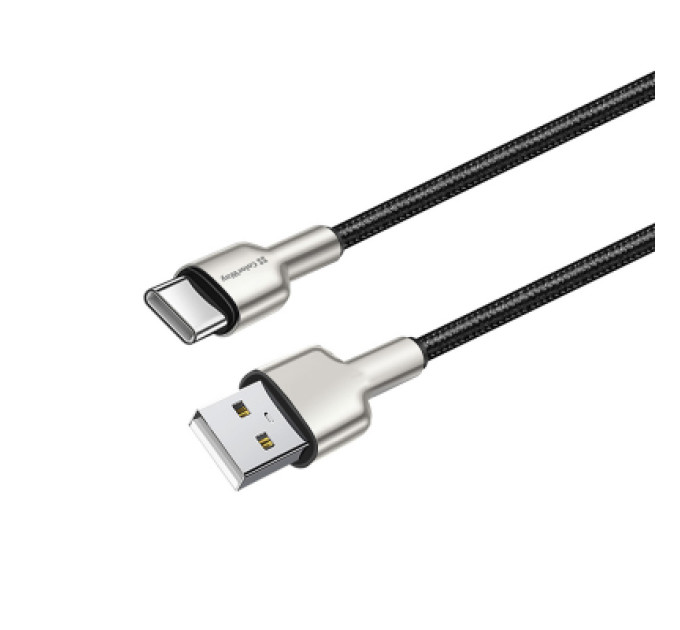 ColorWay Дата кабель USB 2.0 AM to Type-C 1.0m head metal black ColorWay (CW-CBUC046-BK)