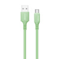 ColorWay Дата кабель USB 2.0 AM to Type-C 1.0m soft silicone green ColorWay (CW-CBUC042-GR)