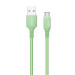 ColorWay Дата кабель USB 2.0 AM to Type-C 1.0m soft silicone green ColorWay (CW-CBUC042-GR)