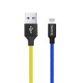 ColorWay Дата кабель USB 2.0 AM to Lightning 1.0m National ColorWay (CW-CBUL052-BLY)