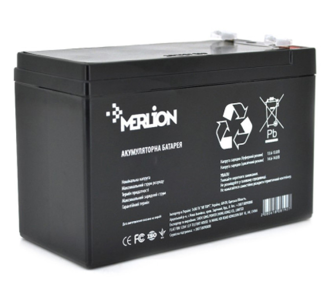 Merlion Батарея до ДБЖ Merlion GP1290F2B 12V-9Ah (GP1290F2B)