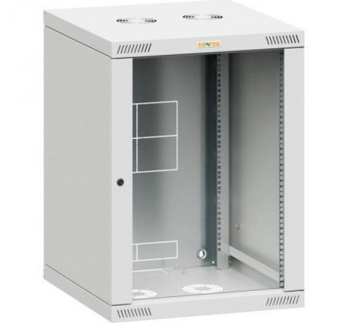Conteg Шафа настінна Conteg 12U 19" глибина 450мм, RAL7035 (RQN-12-60/45)