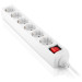 REAL-EL Мережевий фільтр живлення REAL-EL RS-6 Protect M 1.8m, white (EL122300031)