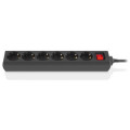 REAL-EL Мережевий фільтр живлення REAL-EL RS-6 Protect M 3m, black (EL122300034)