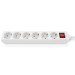 REAL-EL Мережевий фільтр живлення REAL-EL RS-6 Protect M 3m, white (EL122300033)