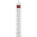 REAL-EL Мережевий фільтр живлення REAL-EL RS-6 Protect M 3m, white (EL122300033)