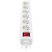 REAL-EL Мережевий фільтр живлення REAL-EL RS-6 Protect M 5m, white (EL122300035)
