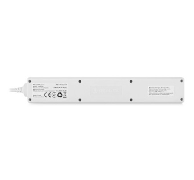 REAL-EL Мережевий фільтр живлення REAL-EL RS-6 Protect M 5m, white (EL122300035)