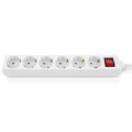 REAL-EL Мережевий фільтр живлення REAL-EL RS-6 Protect M 5m, white (EL122300035)